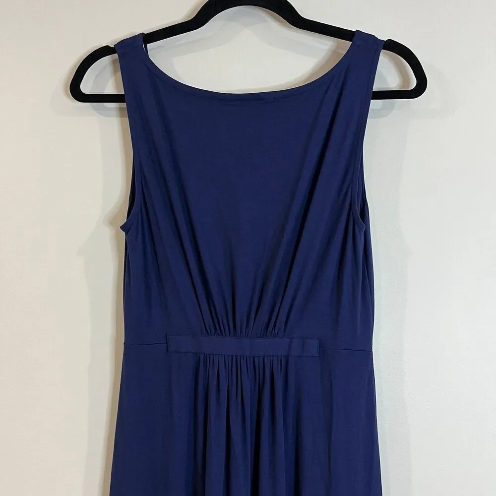 Boden Navy Blue Jersey Maxi Dress size 6 - Picture 4 of 6